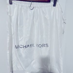 Michael Kors Extra Large Logo Woven Dust Bag  White Drawstring Closure 22” x 22”